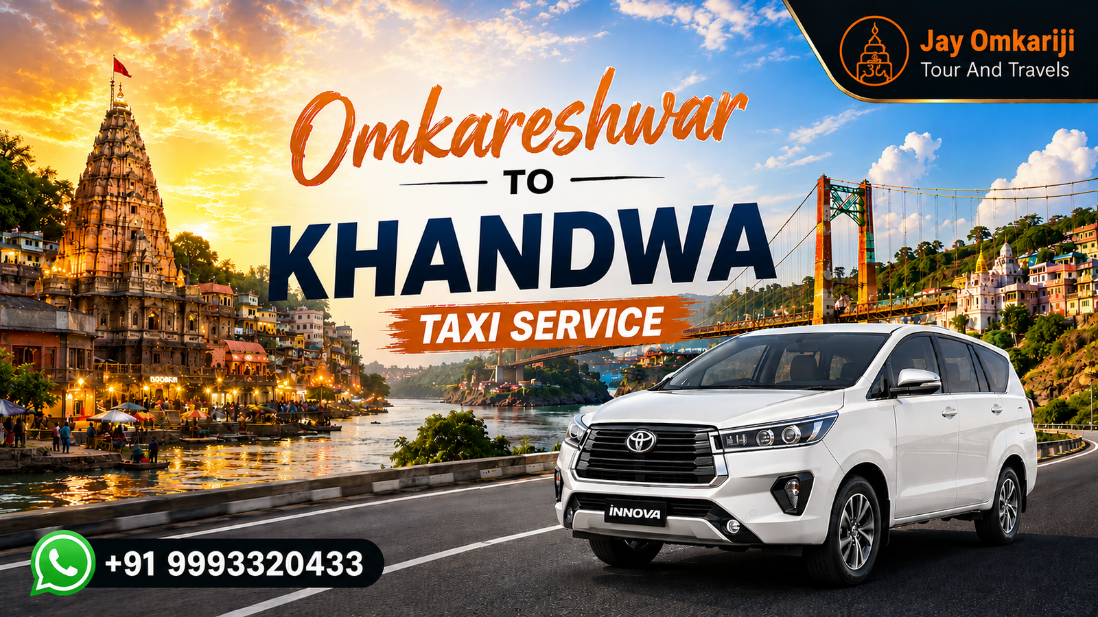 Omkareshwar to Khandwa Cab